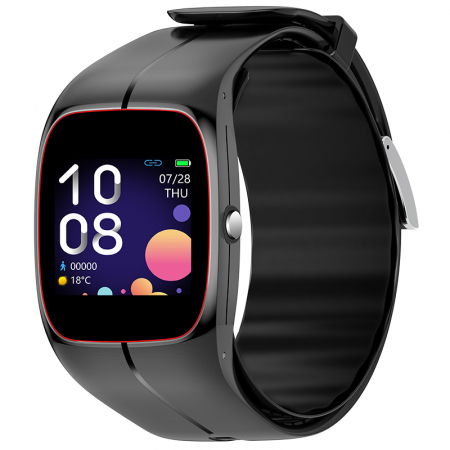 Smartwatch iSEN Watch P20 Negru, 1.3" HD, Tensiometru cu manseta gonflabila, Monitorizare familie, Ritm cardiac, Temperatura, Oxigen, 220mAh [1]
