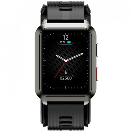 Smartwatch iSEN Watch P60 Gri, IPS 1.65", Tensiometru cu manseta gonflabila, Monitorizare familie, Ritm cardiac, Temperatura, Oxigen [2]