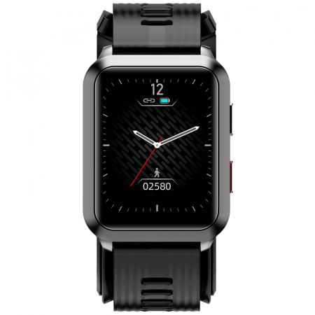 Smartwatch iSEN Watch P60 Negru, IPS 1.65", Tensiometru cu manseta gonflabila, Monitorizare familie, Ritm cardiac, Temperatura, Oxigen [2]