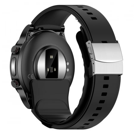 Smartwatch iSEN Watch P70 Negru cu bratara neagra din TPU, 1.32" HD, Tensiometru cu manseta gonflabila, EKG, HR, Temperatura, Oxigen SpO2 [3]
