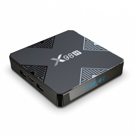 TV Box iSEN X98H Smart Media Player Negru, 4K, 2GB RAM, 16GB ROM, Android 12, Allwinner H618 Quad Core A53, Ethernet 100m, Bt 5.0 [1]