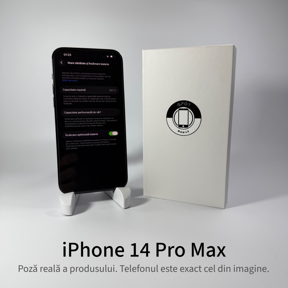 iPhone 14 Pro Max 256GB Space Black Grad A - Second Hand - GARANTIE 2 ANI [3]