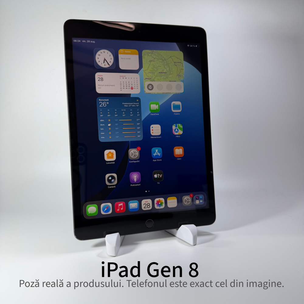 iPad 10.2" generația 8 128GB Gray Grad A • Second Hand • GARANȚIE 2 ANI [2]
