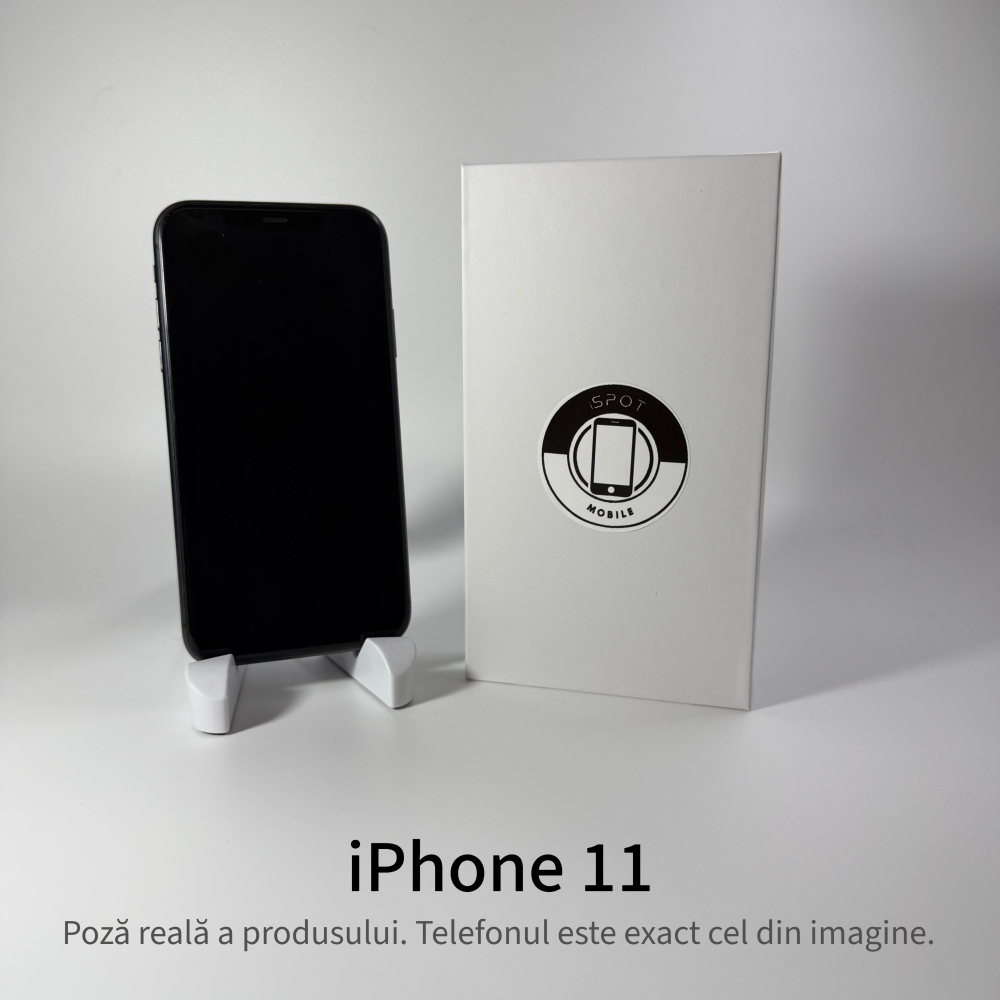 iPhone 11 64GB Black Grad A- • Second Hand • GARANȚIE 2 ANI [2]