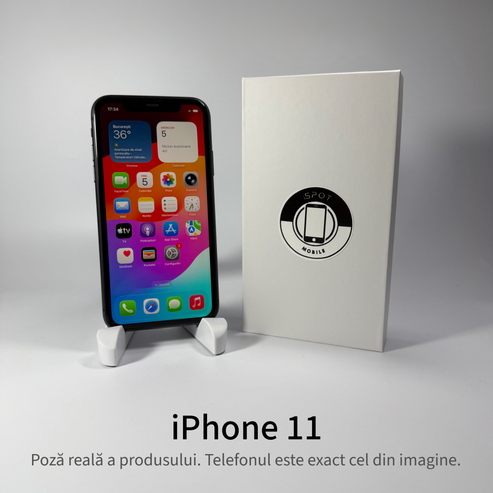iPhone 11 64GB Black Grad A- • Second Hand • GARANȚIE 2 ANI [2]