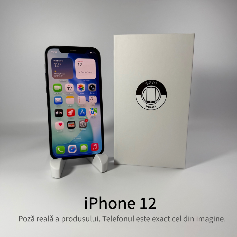 iPhone 12 128GB Black Grad A – Second Hand - GARANȚIE 2 ANI [2]