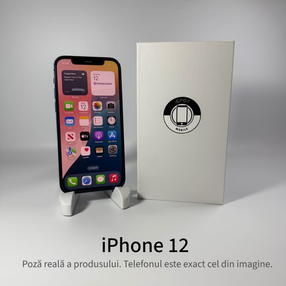 iPhone 12 128GB Blue Grad A – Second Hand - GARANȚIE 2 ANI [2]