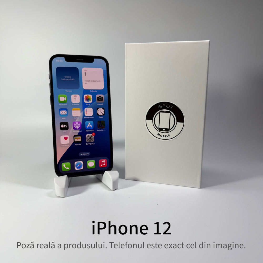 iPhone 12 64GB Black Grad A • Second Hand • GARANȚIE 2 ANI [2]