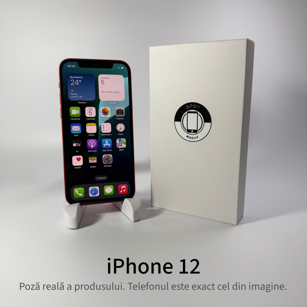 iPhone 12 64GB Red Grad A – Second Hand – GARANȚIE 2 ANI [2]