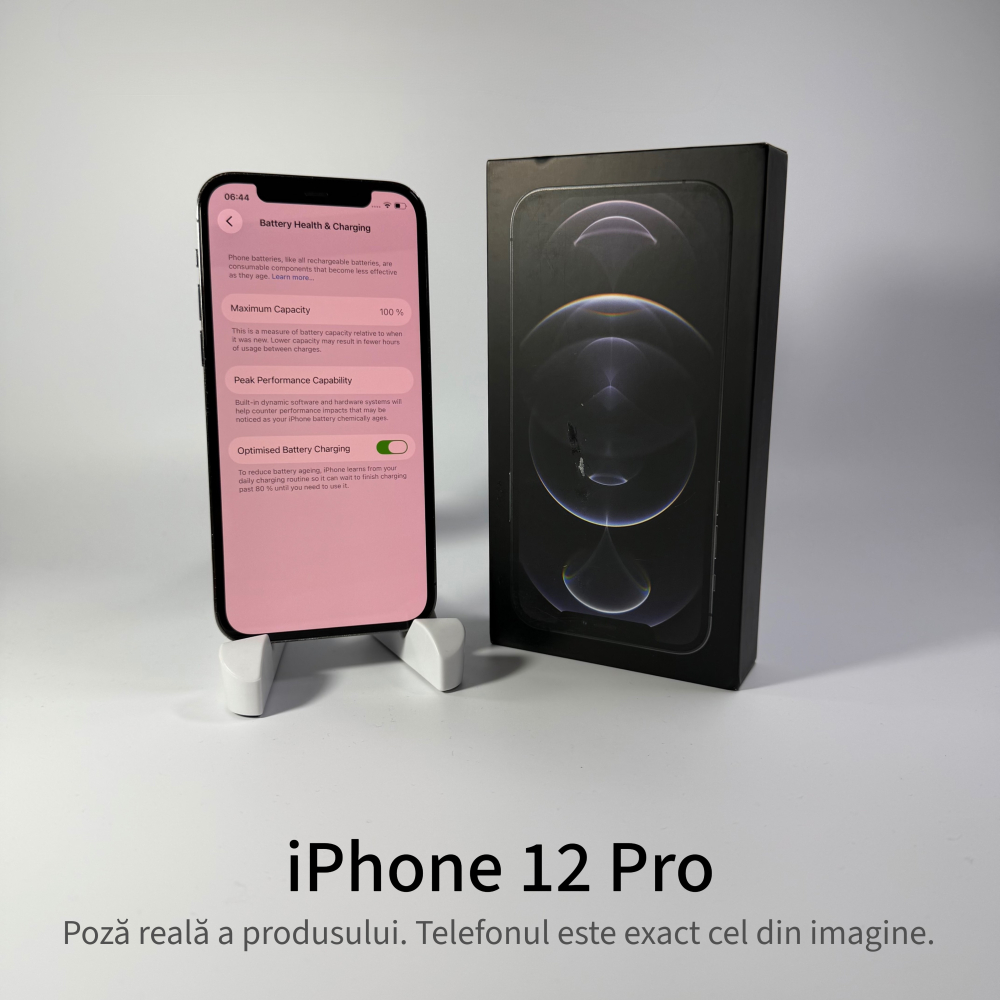 iPhone 12 Pro 128GB Graphite Grad A  - Second Hand - GARANTIE 2 ANI [3]