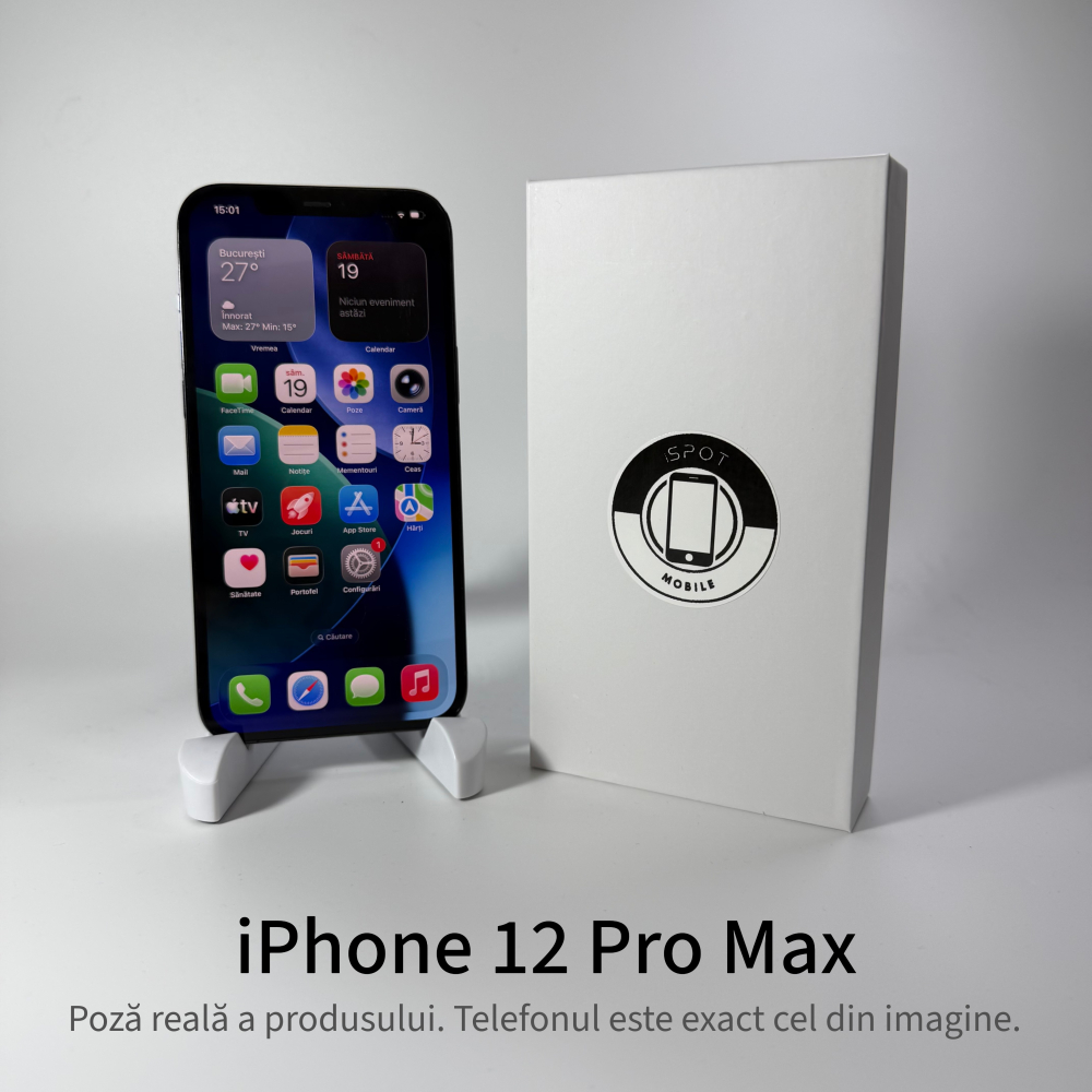 iPhone 12 Pro Max 128GB Blue Grad A • Second Hand • GARANȚIE 2 ANI [2]