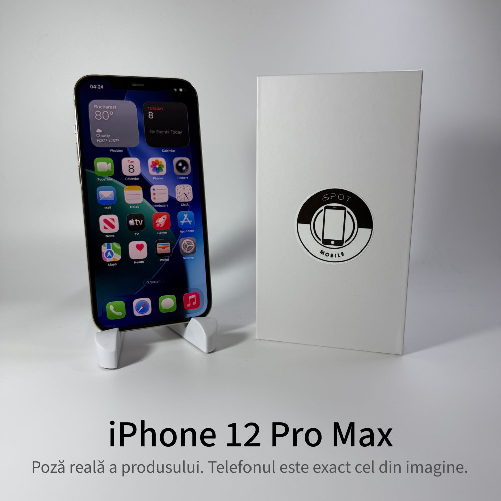 iPhone 12 Pro Max 128GB Gold Grad A • Second Hand • GARANȚIE 2 ANI [2]