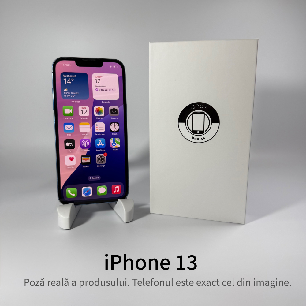 iPhone 13 128GB Blue Grad A – Second Hand - GARANȚIE 2 ANI [2]