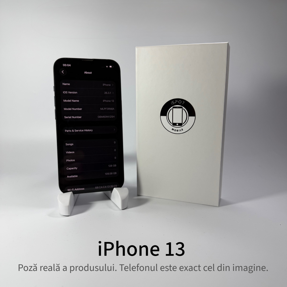 iPhone 13 128GB Midnight Grad A- • Second Hand • GARANȚIE 2 ANI [3]