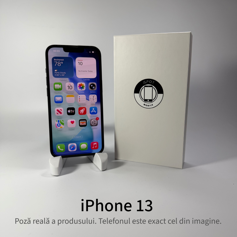 iPhone 13 128GB Midnight Grad A- • Second Hand • GARANȚIE 2 ANI [2]