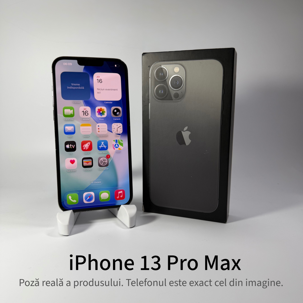 iPhone 13 Pro Max 128GB Graphite Grad A- • Second Hand • GARANȚIE 2 ANI [2]