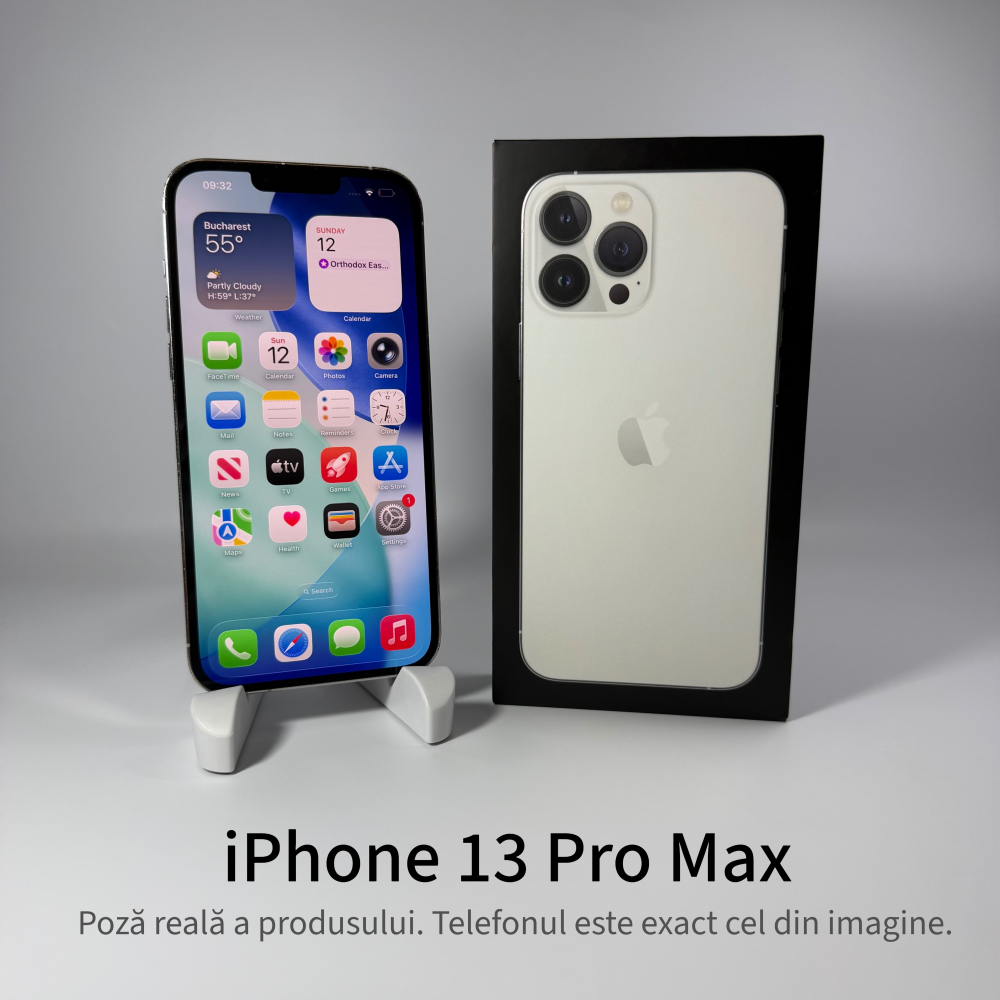 iPhone 13 Pro Max 256GB Silver Grad A – Second Hand - GARANȚIE 2 ANI [2]