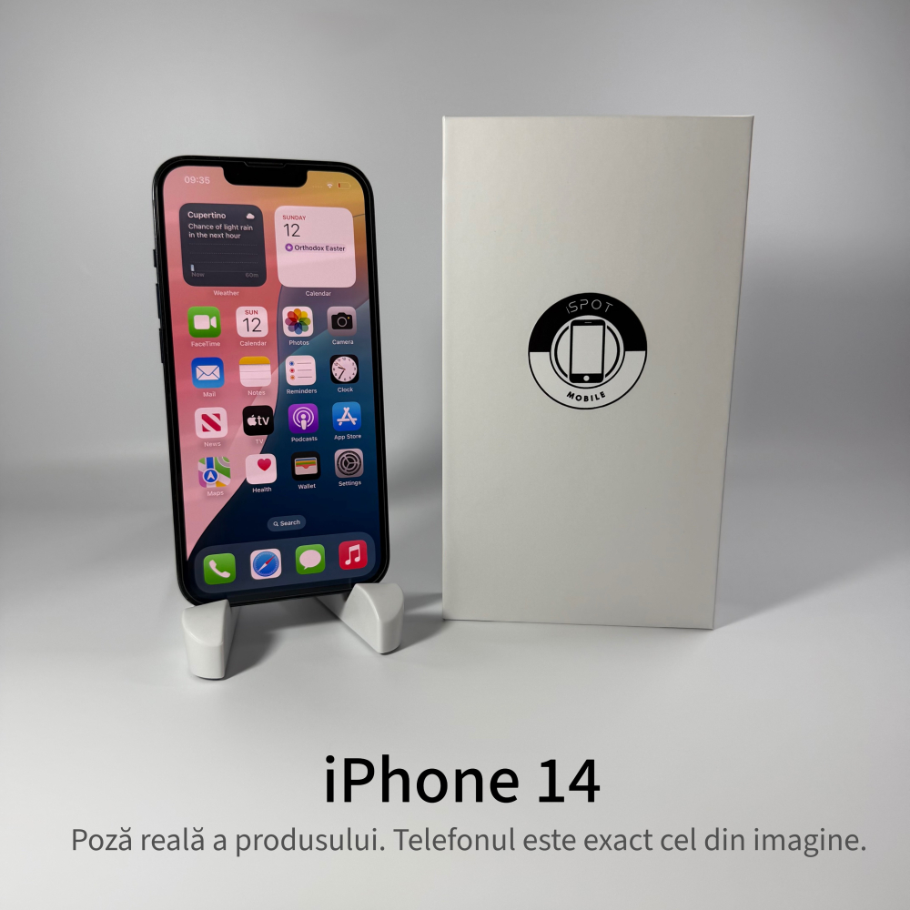 iPhone 14 128GB Black Grad A – Second Hand - GARANȚIE 2 ANI [2]