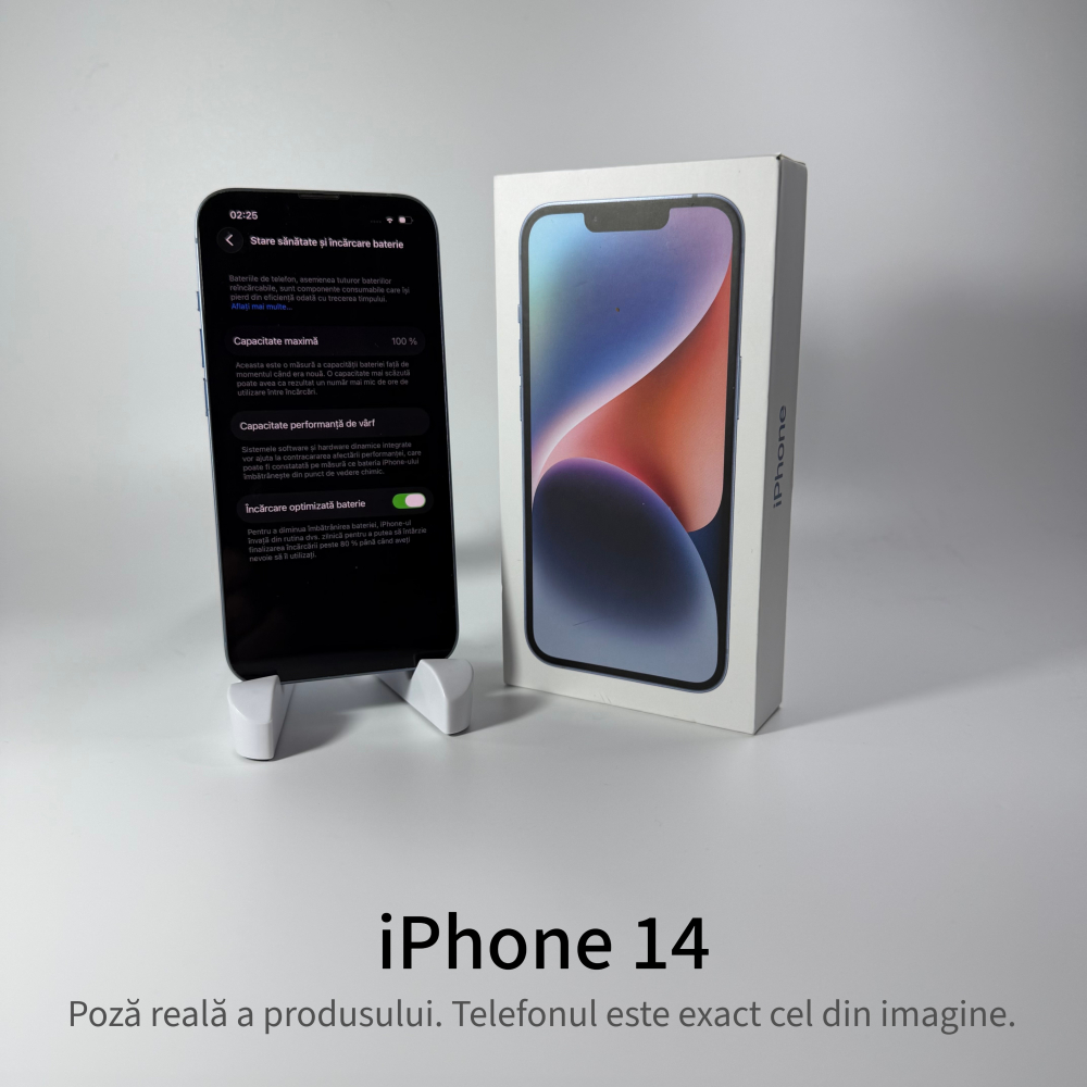 iPhone 14 128GB Blue Grad A • Second Hand • GARANȚIE 2 ANI [5]
