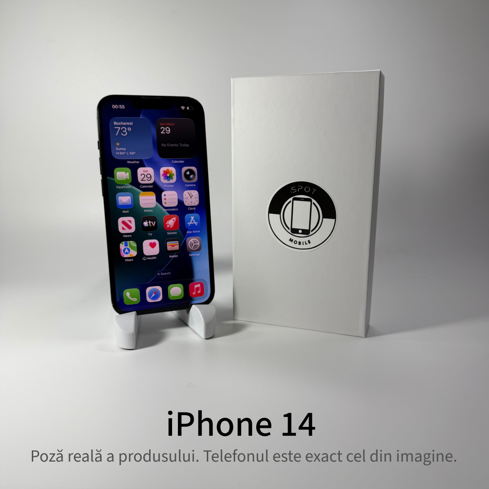 iPhone 14 128GB Midnight Grad A- • Second Hand • GARANȚIE 2 ANI [2]