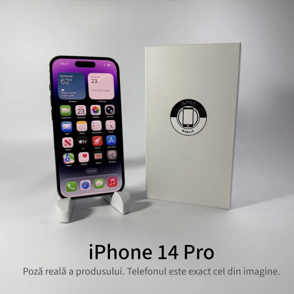 iPhone 14 Pro 128GB Deep Purple Grad A/B – Second Hand – GARANȚIE 2 ANI [2]