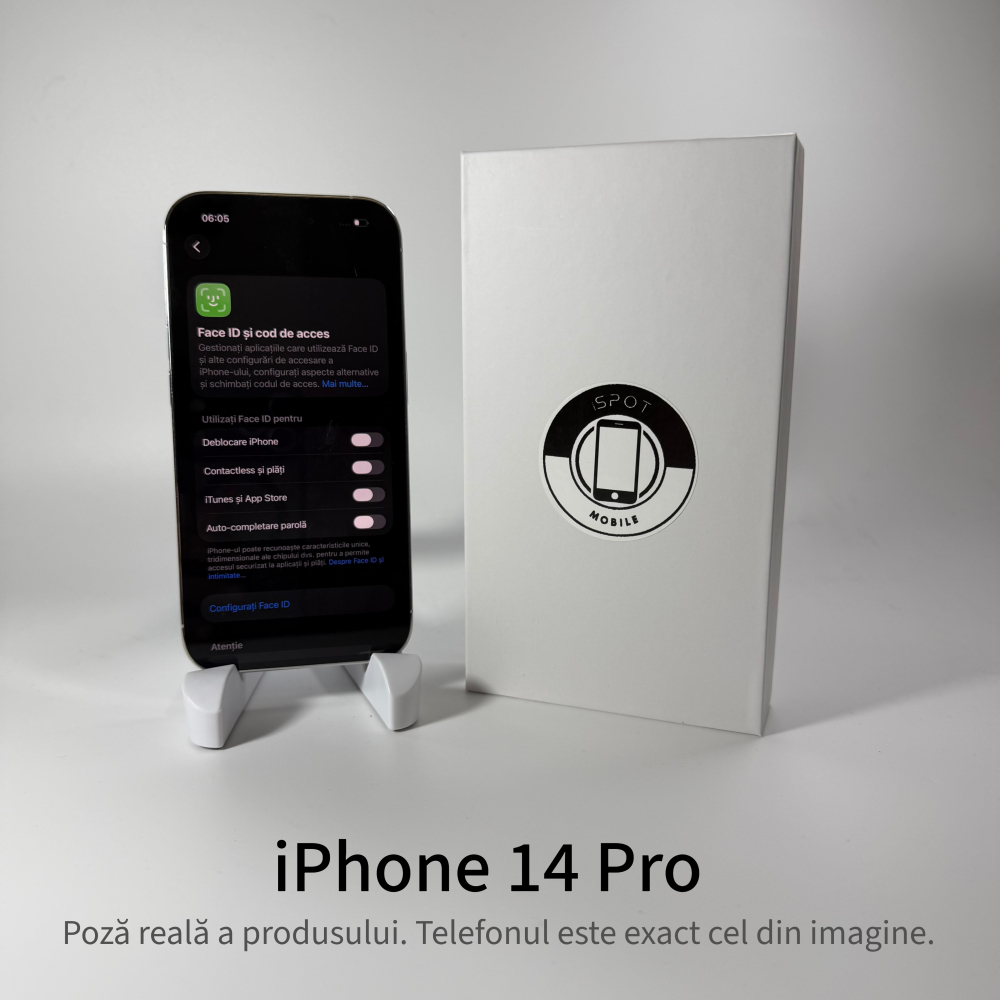 iPhone 14 Pro 128GB Silver Grad A • Second Hand • GARANȚIE 2 ANI [4]