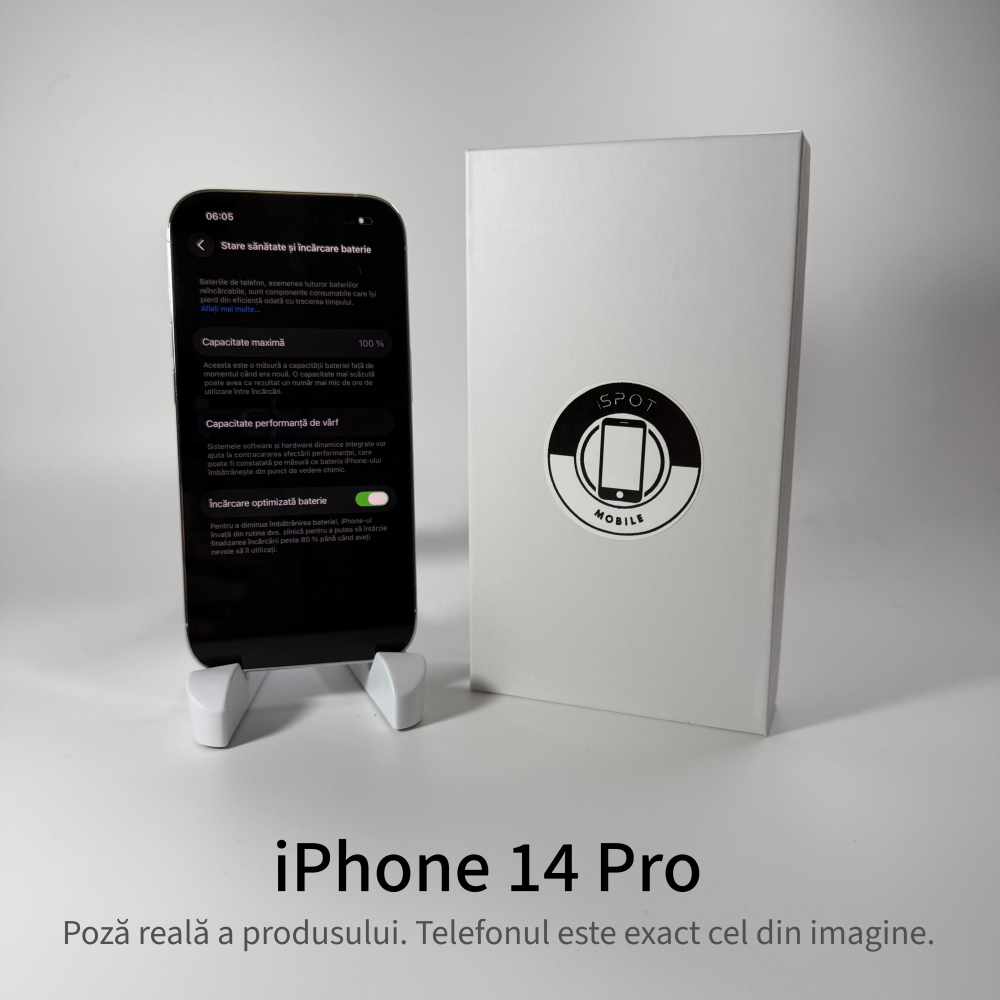 iPhone 14 Pro 128GB Silver Grad A • Second Hand • GARANȚIE 2 ANI [5]