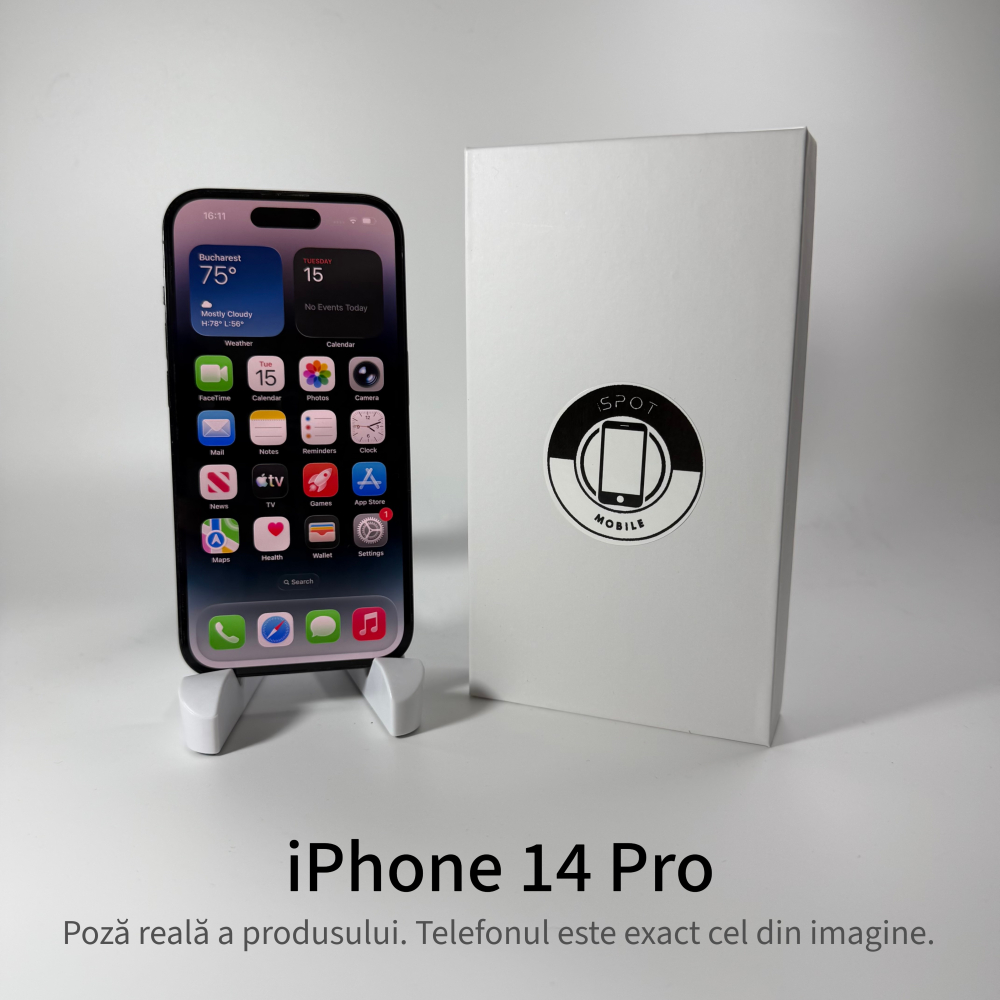iPhone 14 Pro 256GB Black Grad A • Second Hand • GARANȚIE 2 ANI [2]