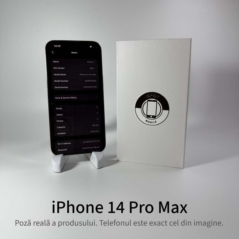 iPhone 14 Pro Max 128GB Gold Grad A- • Second Hand • GARANȚIE 2 ANI [4]