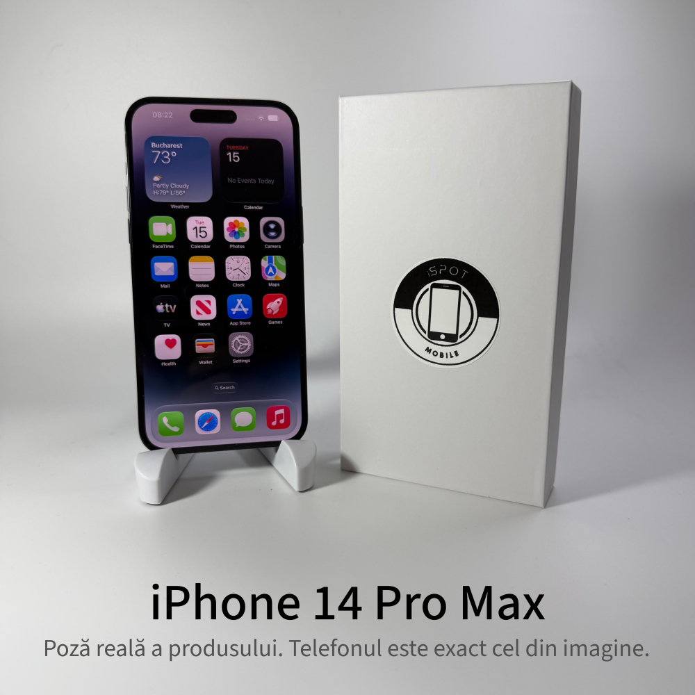 iPhone 14 Pro Max 512GB Black Grad A • Second Hand • GARANȚIE 2 ANI [2]