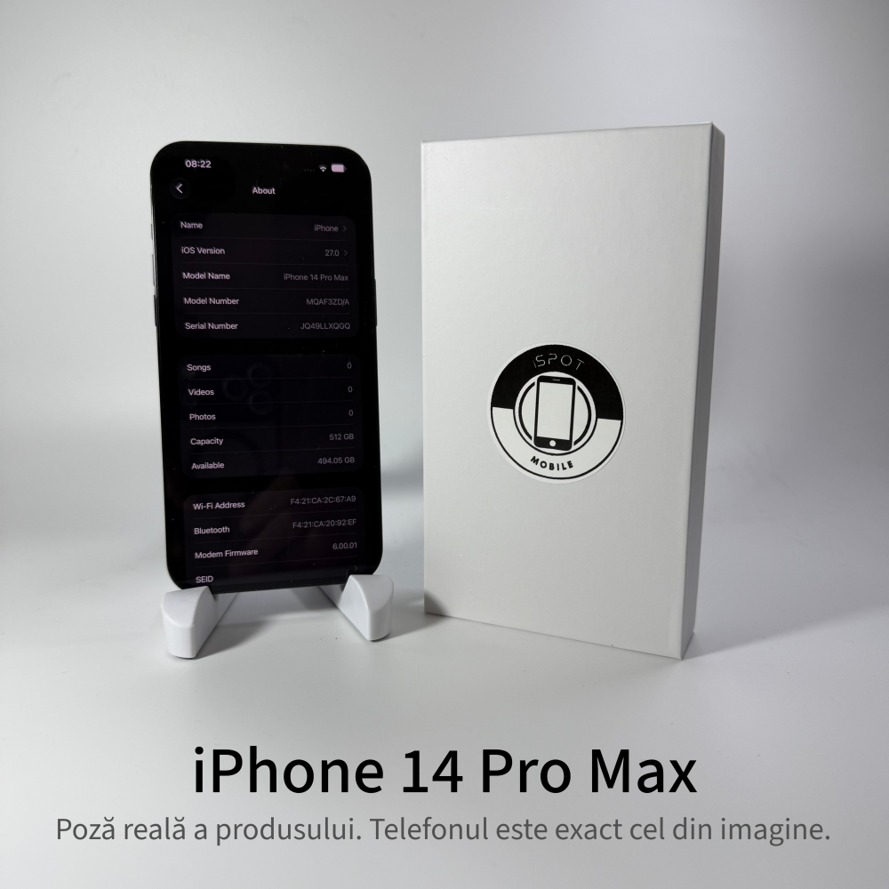 iPhone 14 Pro Max 512GB Black Grad A • Second Hand • GARANȚIE 2 ANI [4]
