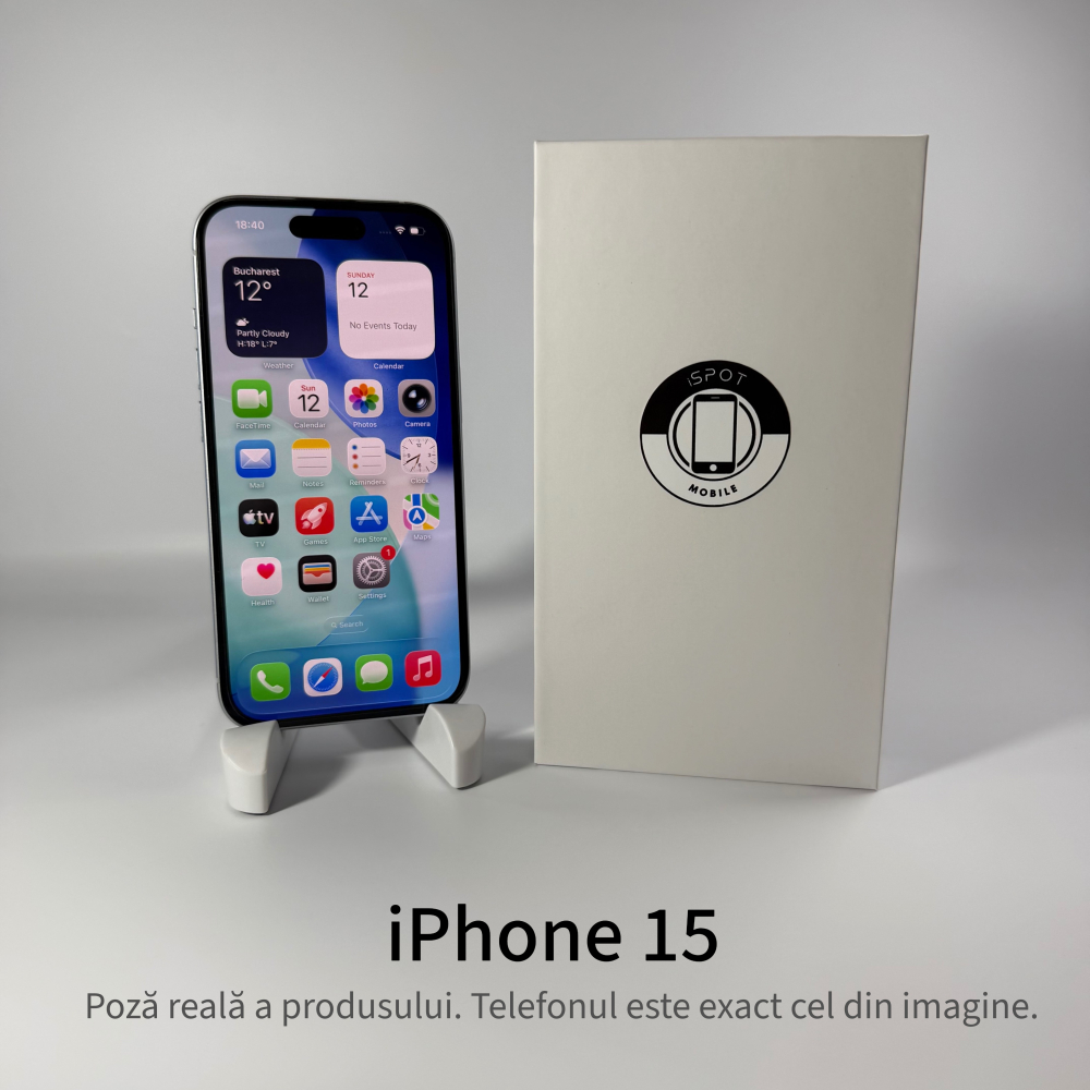 iPhone 15 128GB Blue Grad A – Second Hand - GARANȚIE 2 ANI [2]