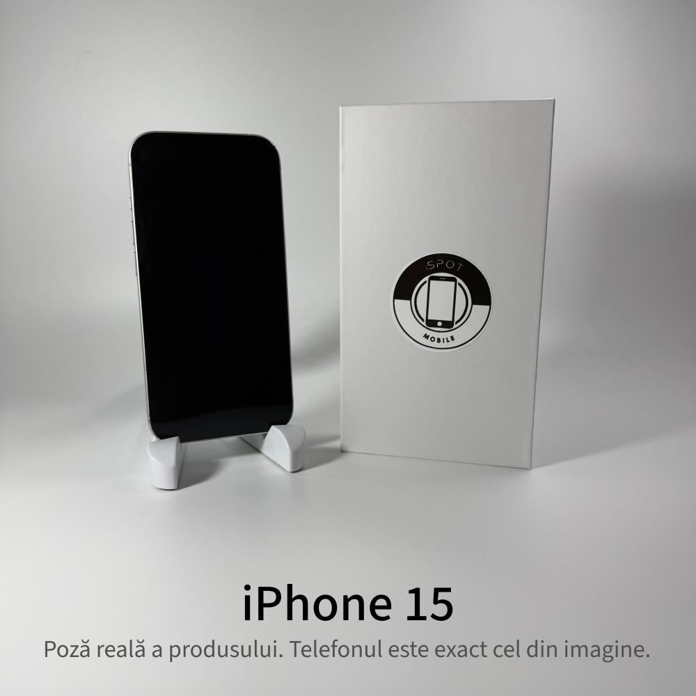 iPhone 15 128GB Green Grad A- • Second Hand • GARANȚIE 2 ANI [3]