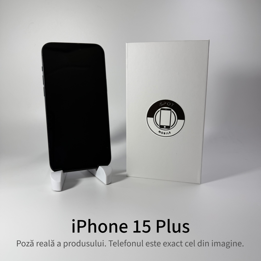 iPhone 15 Plus 128GB Black Grad A • Second Hand • GARANȚIE 2 ANI [3]
