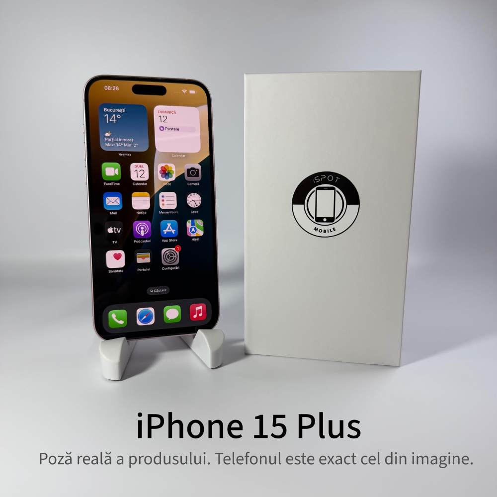 iPhone 15 Plus 128GB Pink Grad A – Second Hand - GARANȚIE 2 ANI [2]