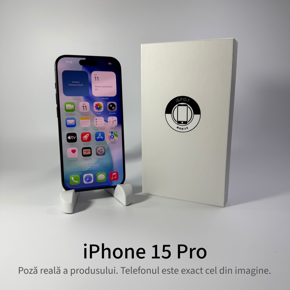 iPhone 15 Pro 128GB Blue Grad A – Second Hand - GARANȚIE 2 ANI [2]