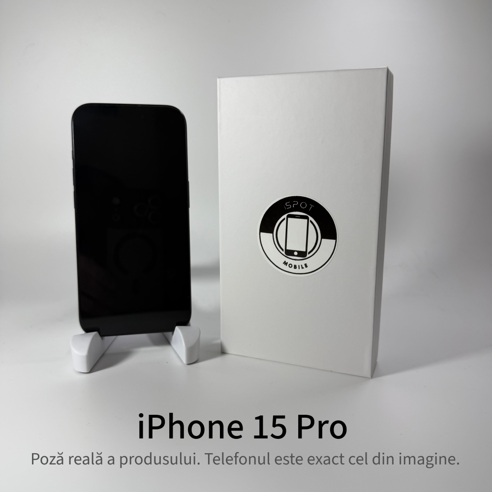 iPhone 15 Pro 128GB Blue Titanium Grad A • Second Hand • GARANȚIE 2 ANI [5]