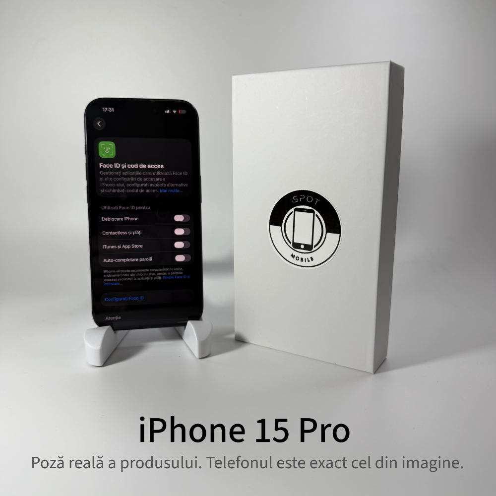 iPhone 15 Pro 128GB Blue Titanium Grad A • Second Hand • GARANȚIE 2 ANI [4]