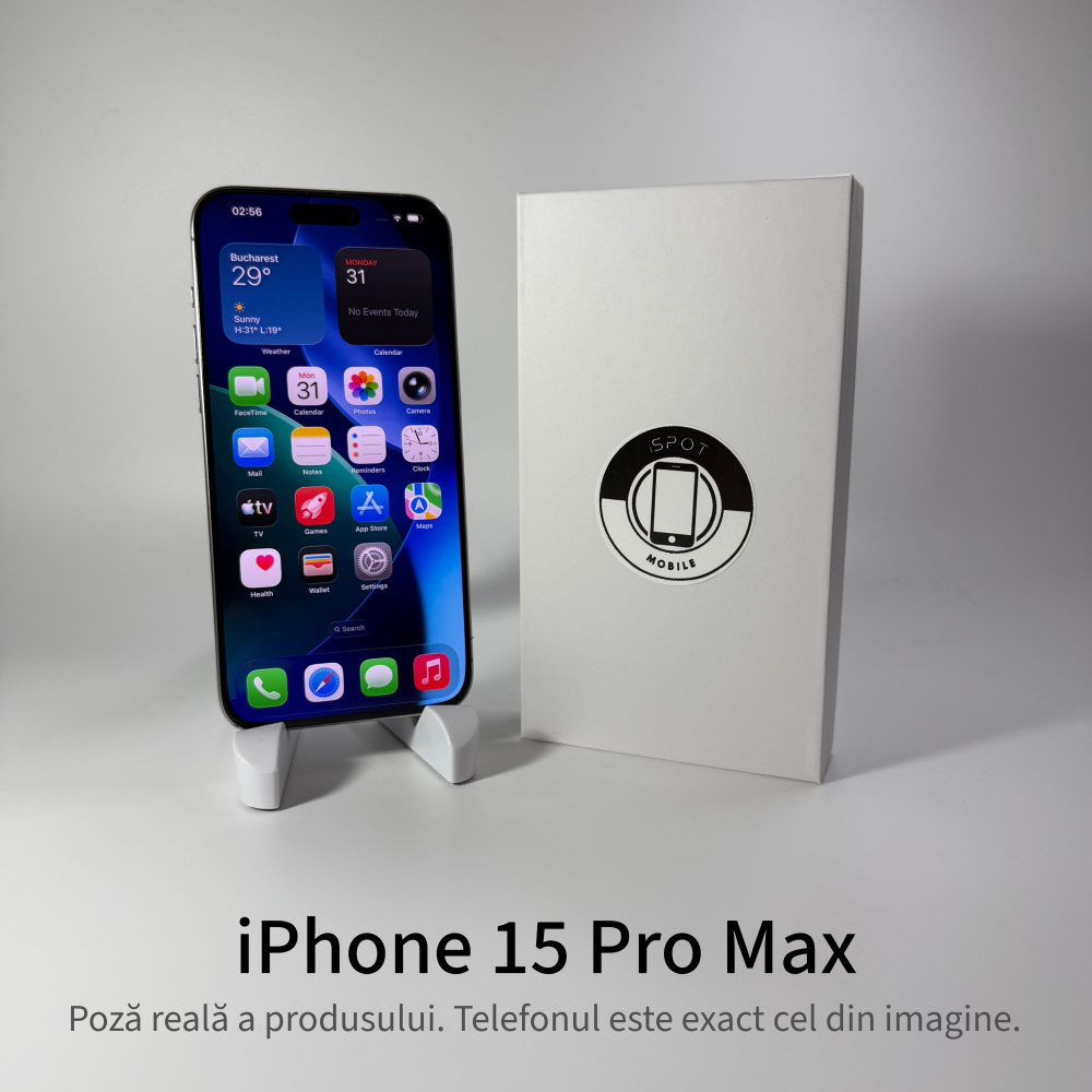 iPhone 15 Pro Max 256GB Natural Grad A • Second Hand • GARANȚIE 2 ANI [2]