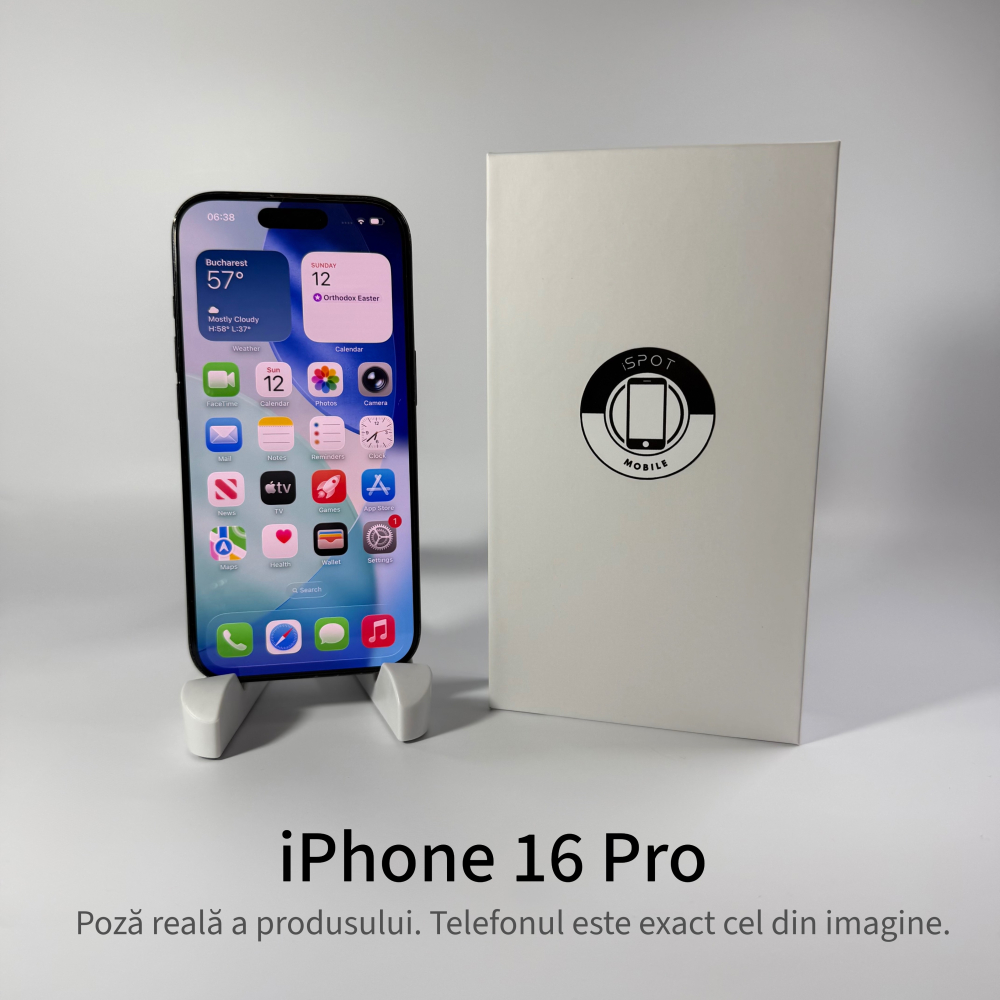 iPhone 16 Pro 256GB Black Grad B – Second Hand - GARANȚIE 2 ANI [2]