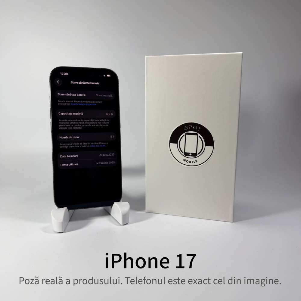 iPhone 17 256GB Black Grad A • Second Hand • GARANȚIE 2 ANI [3]