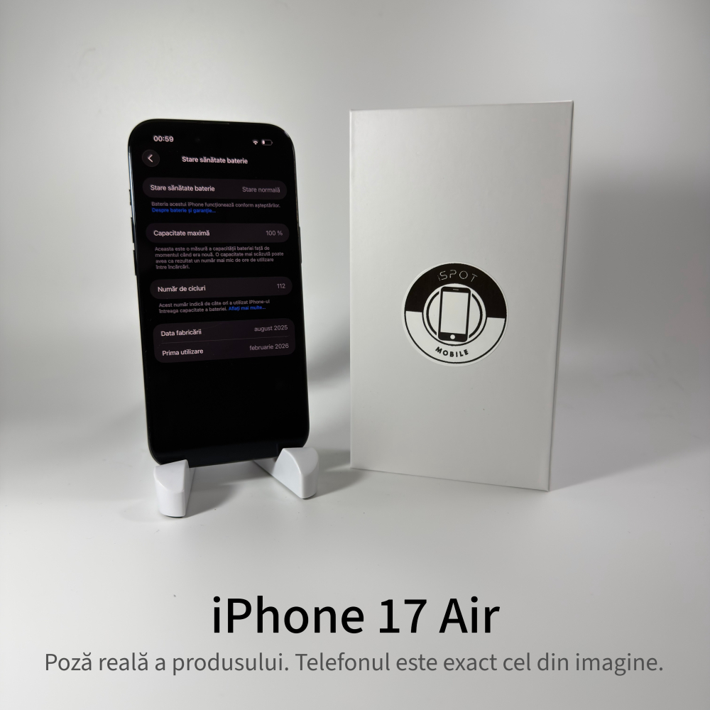 iPhone 17 Air 512GB Black Grad A • Second Hand • GARANȚIE 2 ANI [4]