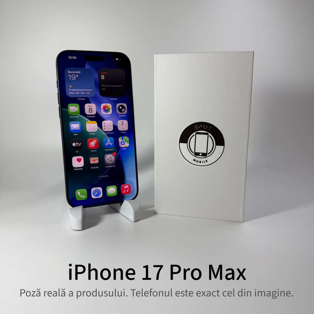 iPhone 17 Pro Max 256GB 12GB RAM Blue Grad A- • Second Hand • GARANȚIE 2 ANI [2]
