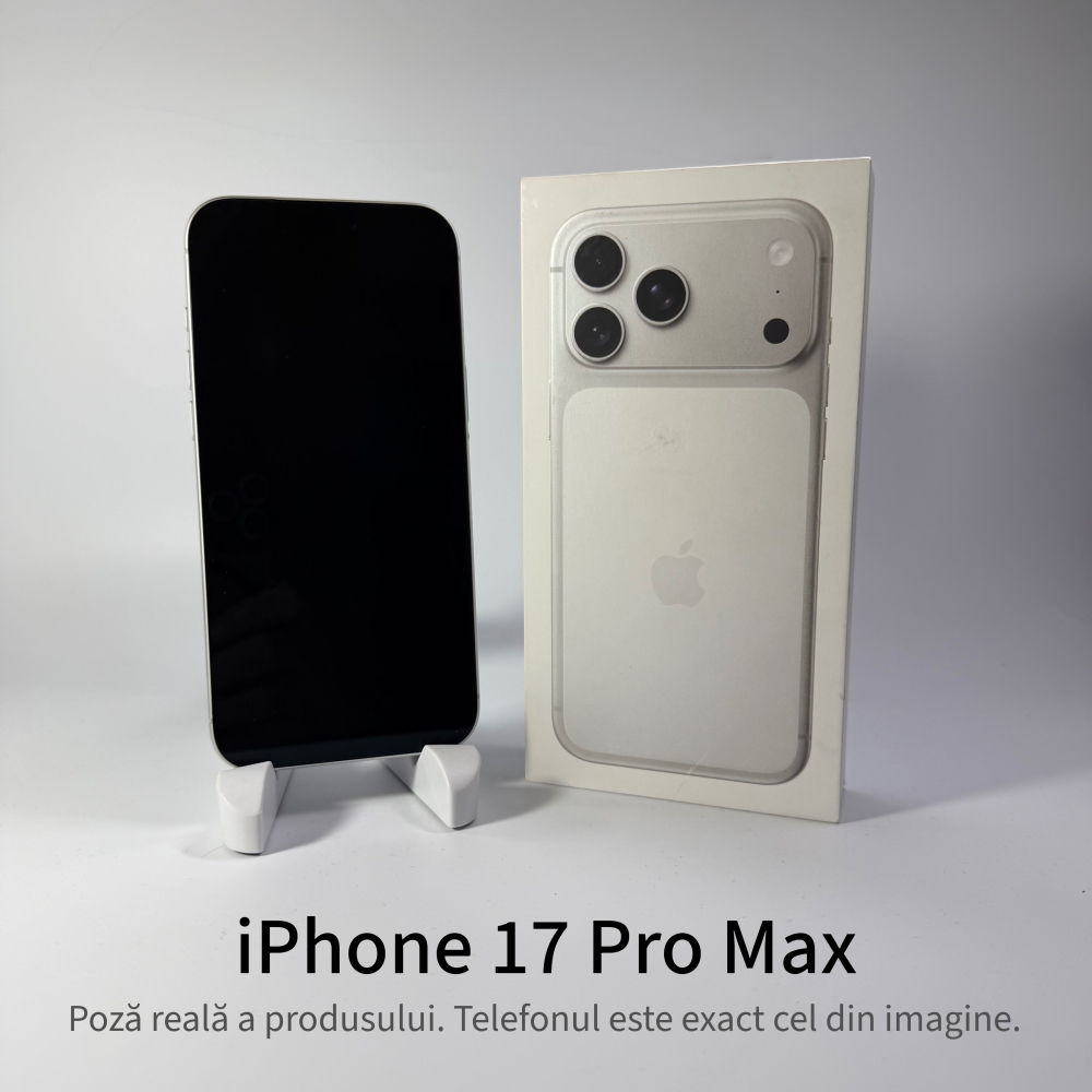 iPhone 17 Pro Max 256GB Silver Grad A+ – Second Hand  - GARANȚIE 2 ANI [3]