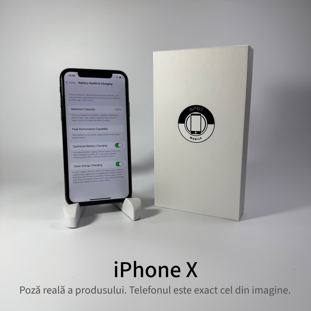 iPhone X 64GB Space Gray Grad B - Second Hand - GARANTIE 2 ANI [3]