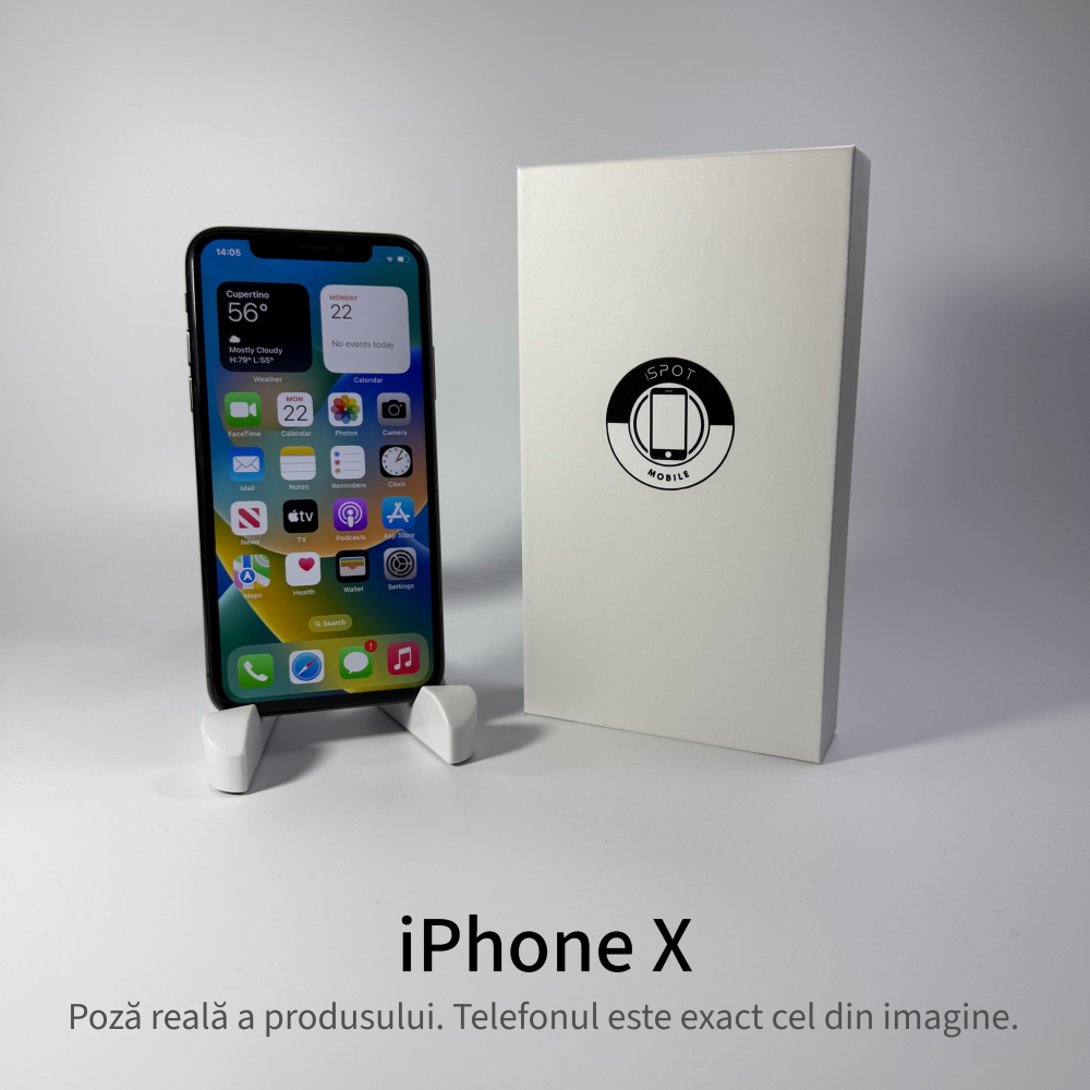 iPhone X 64GB Space Gray Grad B - Second Hand - GARANTIE 2 ANI [2]