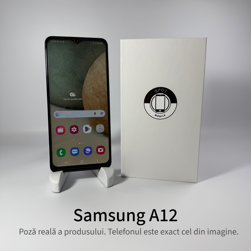 Samsung Galaxy A12 64GB White Grad A – Second Hand  - GARANȚIE 2 ANI [2]
