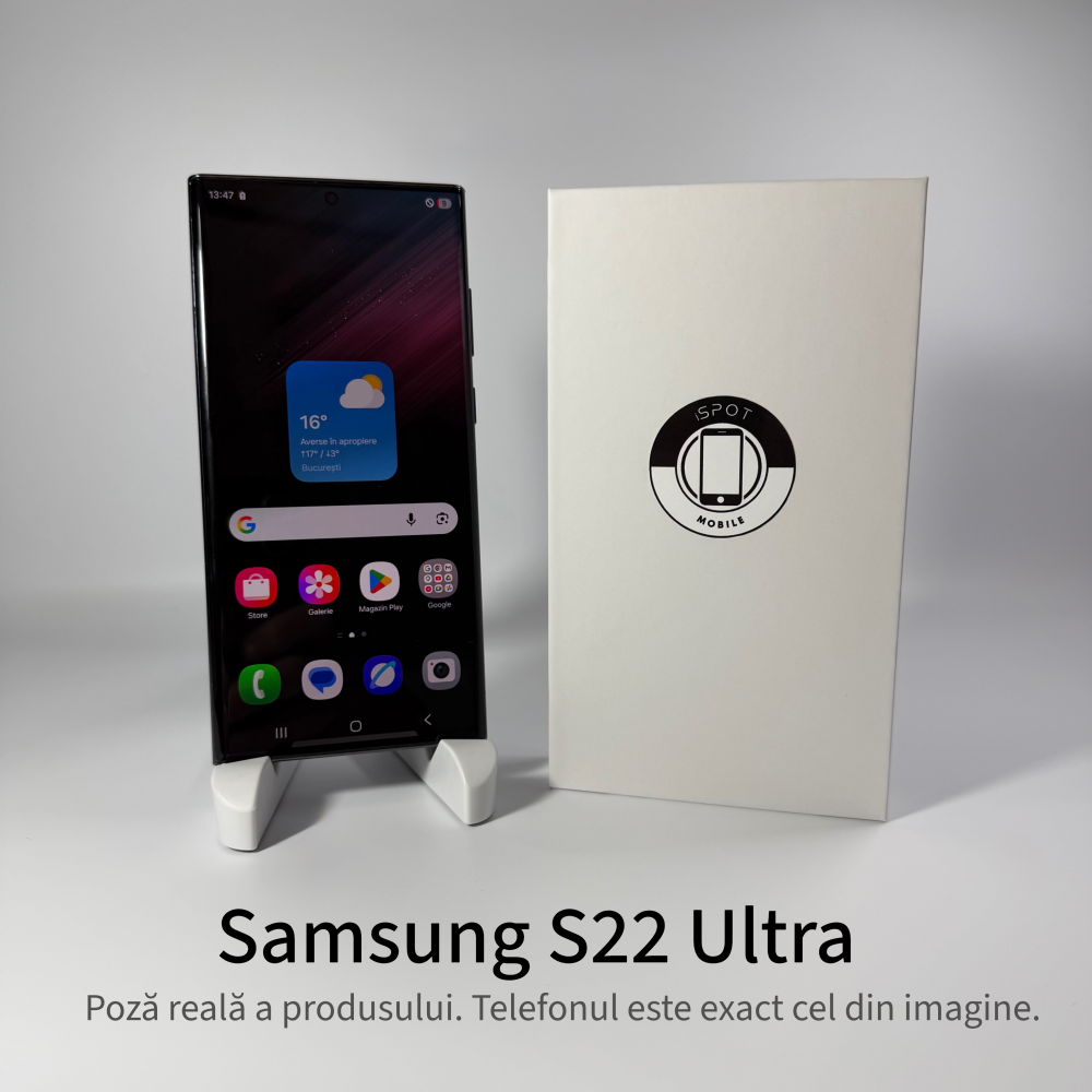 Samsung Galaxy S22 Ultra 128 GB Black Grad A – Second Hand - GARANȚIE 2 ANI [2]