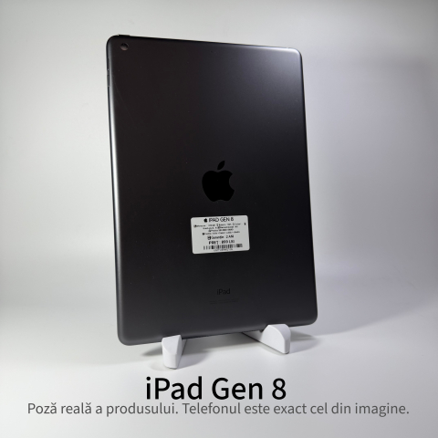 Tablete - iPad 10.2" generația 8 128GB Gray Grad A • Second Hand • GARANȚIE 2 ANI