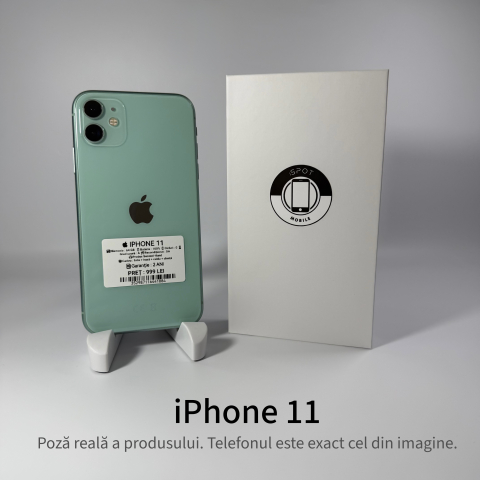 iPhone - iPhone 11 64 GB Green Grad A – Second Hand - GARANȚIE 2 ANI